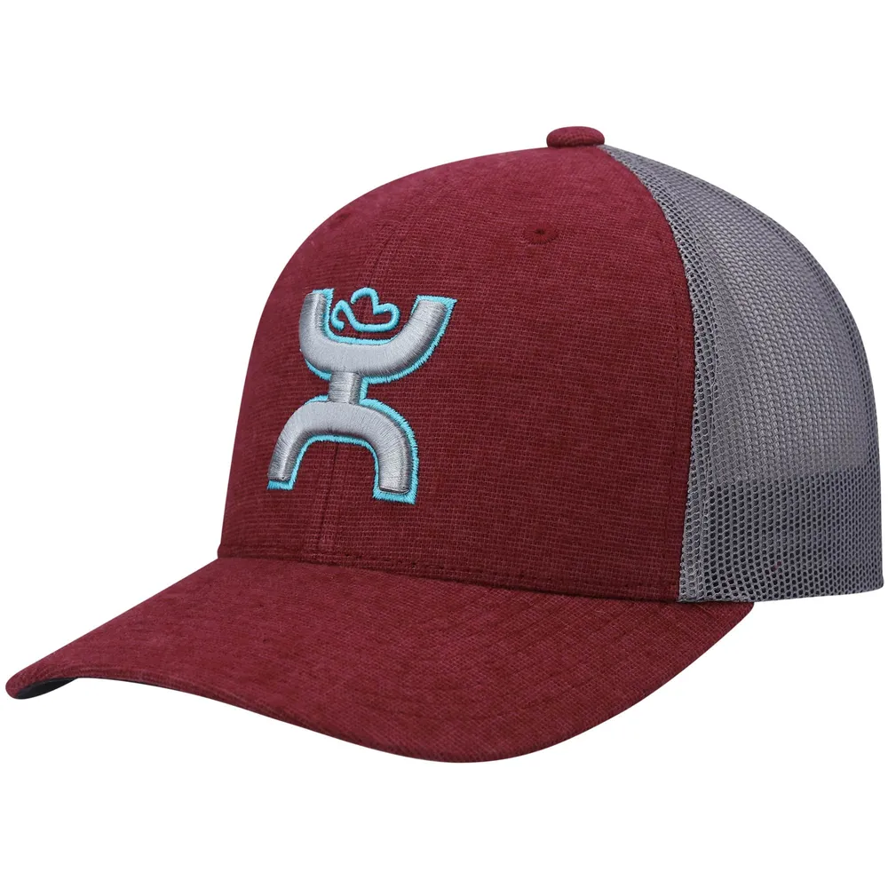 Men's HOOey Maroon/Gray Sterling Trucker Snapback Hat