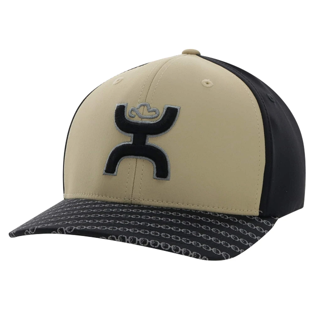 Casquette flexible HOOey Tan/Noir Solo LLL pour hommes