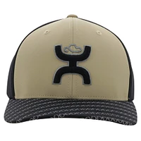 Casquette flexible HOOey Tan/Noir Solo LLL pour hommes