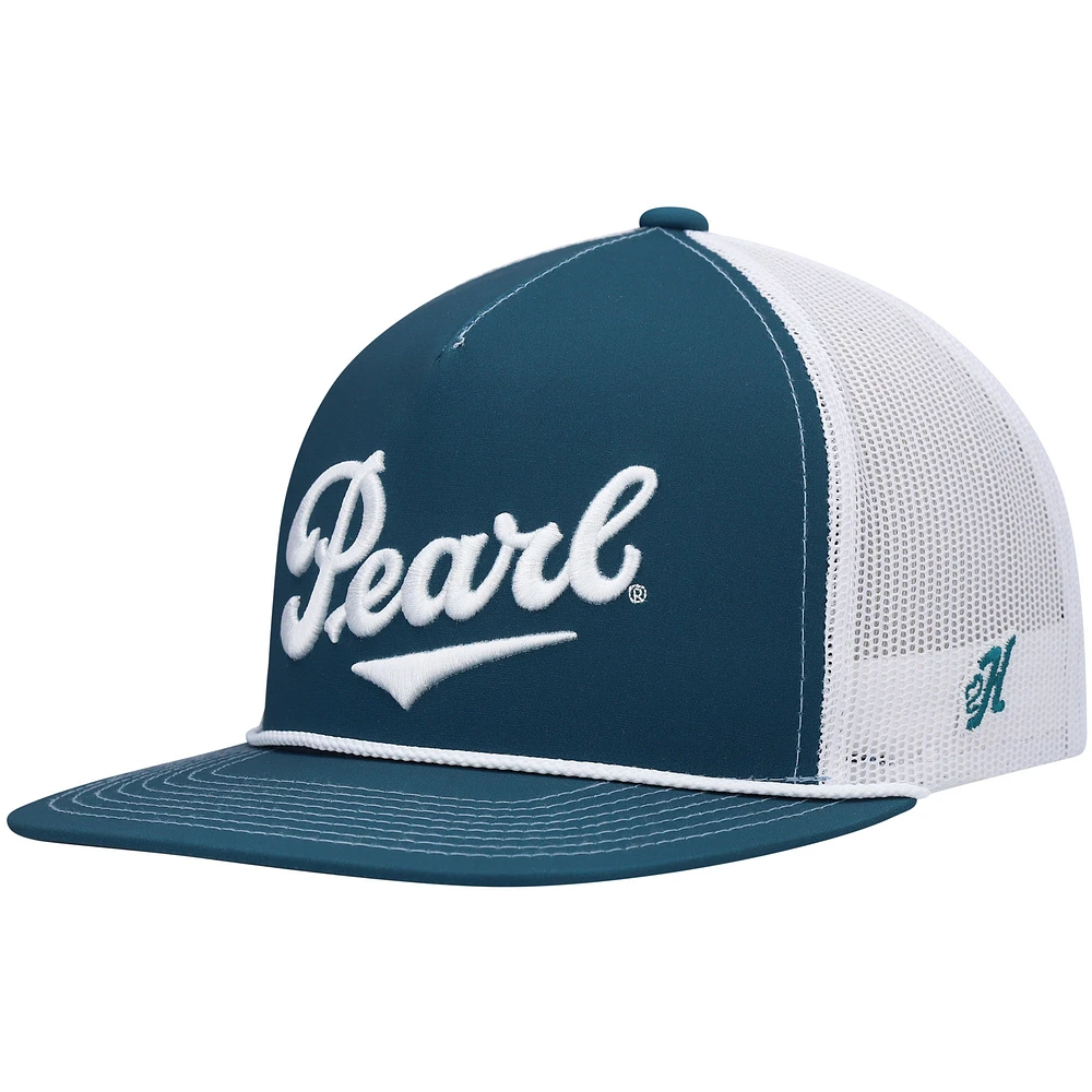 Men's HOOey Teal/White Pearl Trucker Snapback Hat