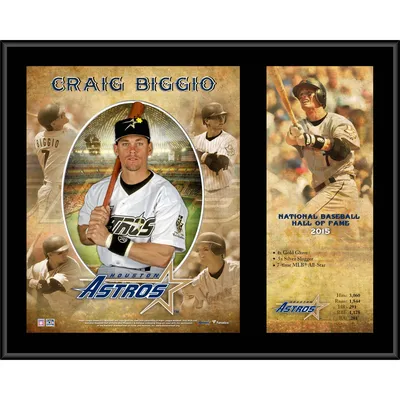 Craig Biggio Houston Astros Hall of Fame Sublimated Display Case with Image