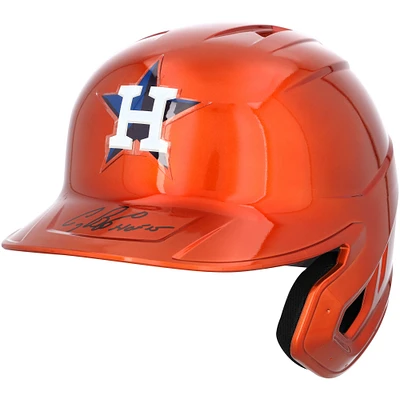 Réplique de casque de frappeur chromé autographié par Craig Biggio des Astros de Houston avec inscription « HOF 15 »