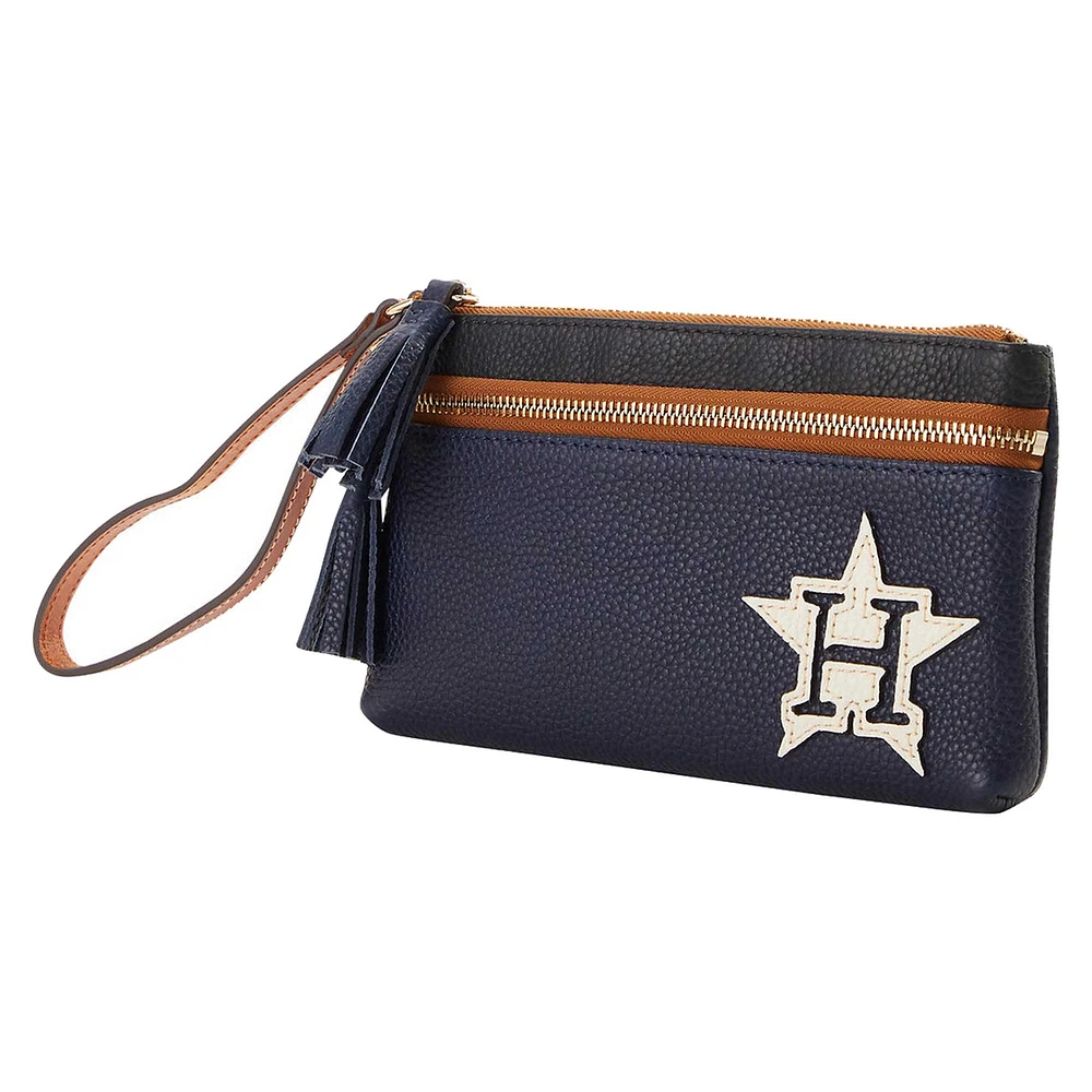 Dooney & Bourke Houston Astros Infield Double-Zip Wristlet