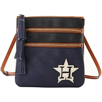 Dooney & Bourke Houston Astros Infield Triple Zip Crossbody Purse