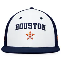 FBC ASTROS NAVY WHITE MLB ICONIC COLOR BLOCKED FITTED CAN HATMENHIC