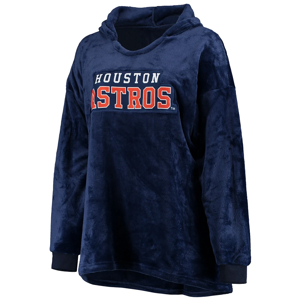 FOCO Navy Houston Astros Wordmark Sweat à capuche surdimensionné