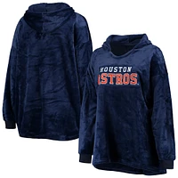 FOCO Navy Houston Astros Wordmark Sweat à capuche surdimensionné