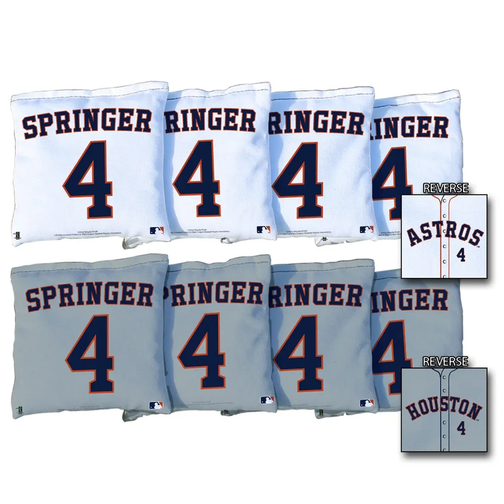Lids George Springer Houston Astros 8-Piece Regulation Corn Filled Cornhole  Bag Set