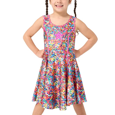 Girls Toddler Terez Pink Houston Astros Hi-Shine Skater Dress