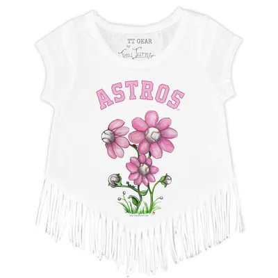 Toddler Tiny Turnip White Houston Astros Stitched Baseball T-Shirt 