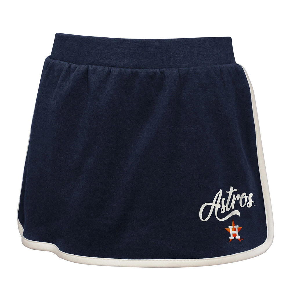 Ensemble polo et jupe-short Johnny pour filles de la marine Houston Astros Base Trainer