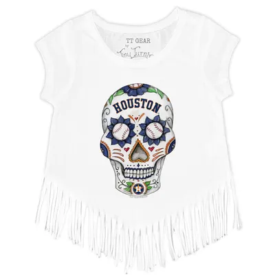 Infant Tiny Turnip White Houston Astros Teddy Boy T-Shirt