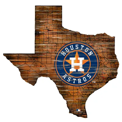 Houston Astros 12'' Road Map State Cutout Sign