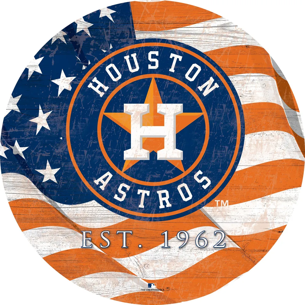 Houston Astros 12'' Sugar Skull Circle Sign