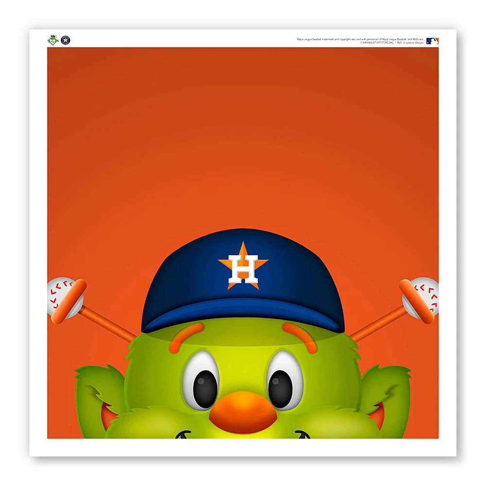 Houston Astros 12" x 12" Orbit Poster Print