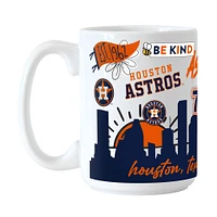 Astros de Houston 15 oz. Tasse en céramique indigène