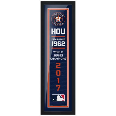 Houston Astros 2017 World Series Champions - 6'' x 22'' Empire Framed Artwork