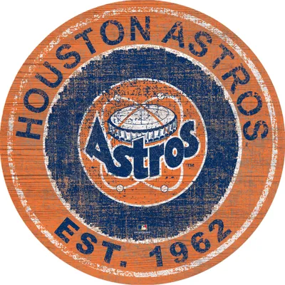 Houston Astros 24'' Round Heritage Logo Sign