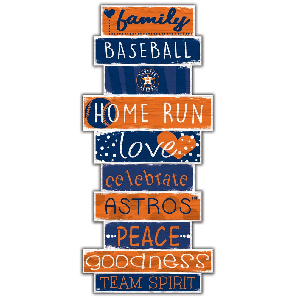 Houston Astros MDF Wood Wall Art