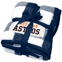 Houston Astros 50'' x 60'' Buffalo Check Frosty Fleece Blanket