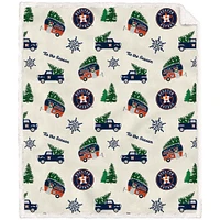 Couverture polaire en flanelle Sherpa pour camionnette de vacances Houston Astros 50 po x 60 po