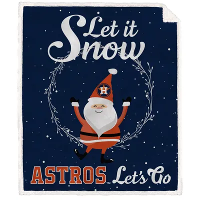 Houston Astros 50'' x 60'' Let It Snow Sherpa Flannel Fleece Blanket