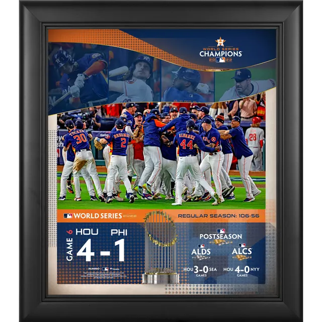 Unsigned Houston Astros Fanatics Authentic 2022 MLB World Series Champions  Team Dogpile Photograph