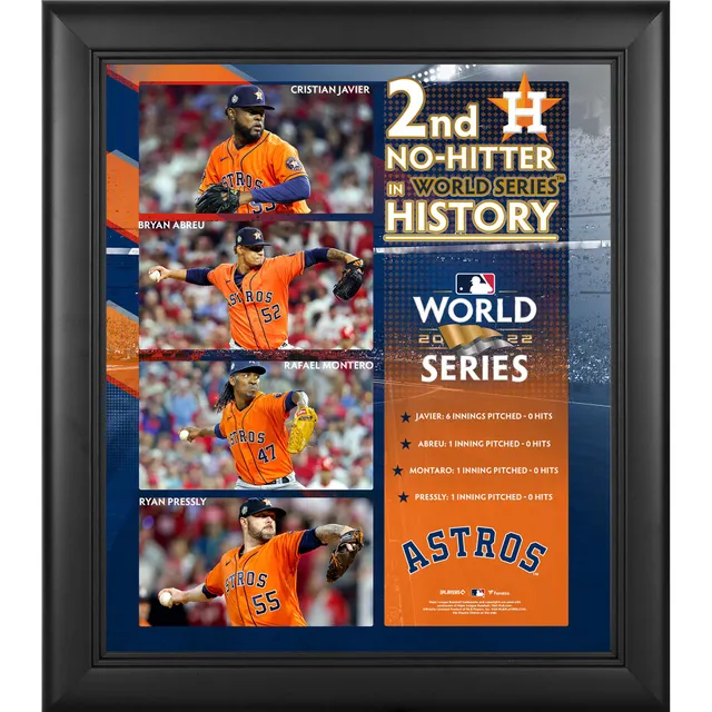 Lids Justin Verlander Houston Astros Fanatics Authentic Framed 15 x 17  3rd Career No-Hitter Collage