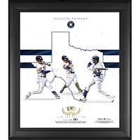 Houston Astros Framed 15" x 17" Franchise Foundations 2023 Collage with a Piece of Game Used Baseball - Limited Edition of 281