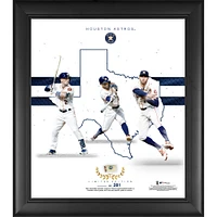 Houston Astros Framed 15" x 17" Franchise Foundations Collage with a Piece of Game Used Baseball - Limited Edition of 281