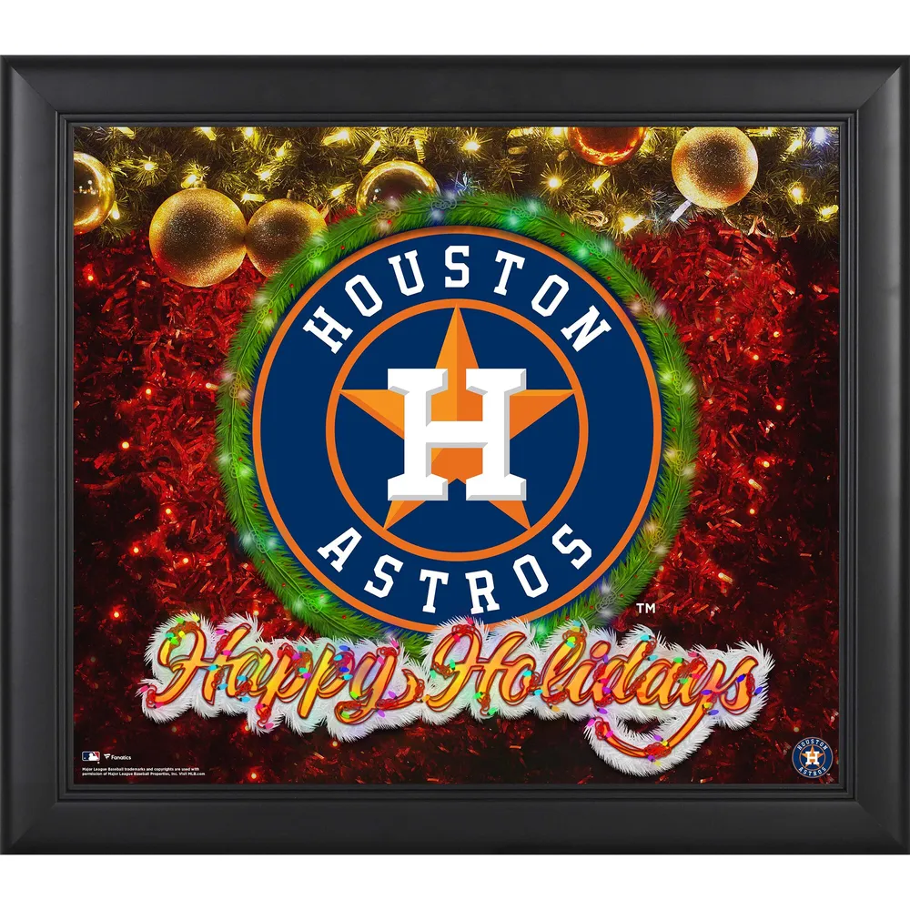 Fanatics Authentic Houston Astros Brown Framed Logo Jersey Display Case