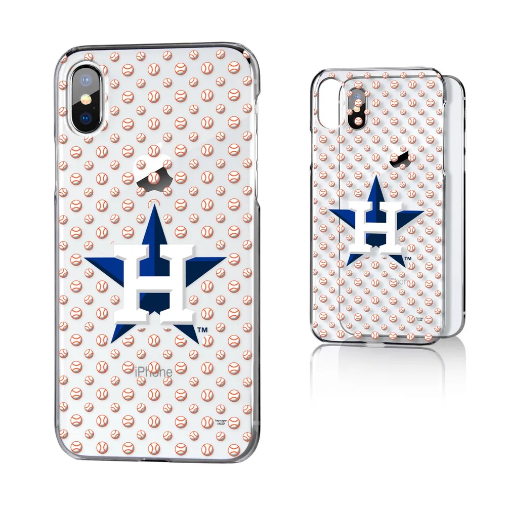 Houston Astros iPhone X/Xs Stripe Clear Case