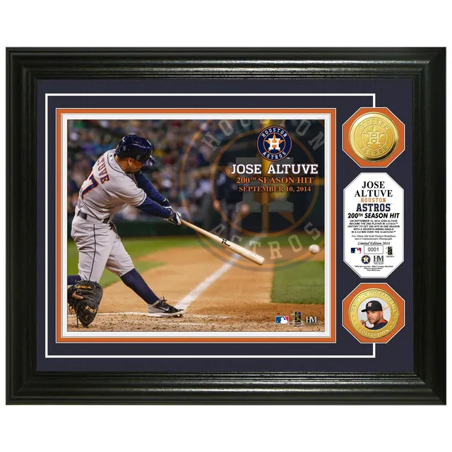 Jose Altuve Houston Astros Unsigned Hits Home Run in Game Two of the World  Series Photograph