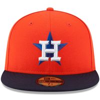 Houston Astros New Era Authentic Collection On Field 59FIFTY - Fitted Structured Hat Orange/Navy