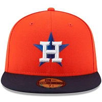 Houston Astros New Era Authentic Collection On Field 59FIFTY - Fitted Structured Hat Orange/Navy