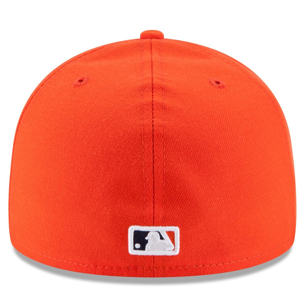 Houston Astros New Era Authentic Collection On Field 59FIFTY - Fitted Structured Hat Orange/Navy