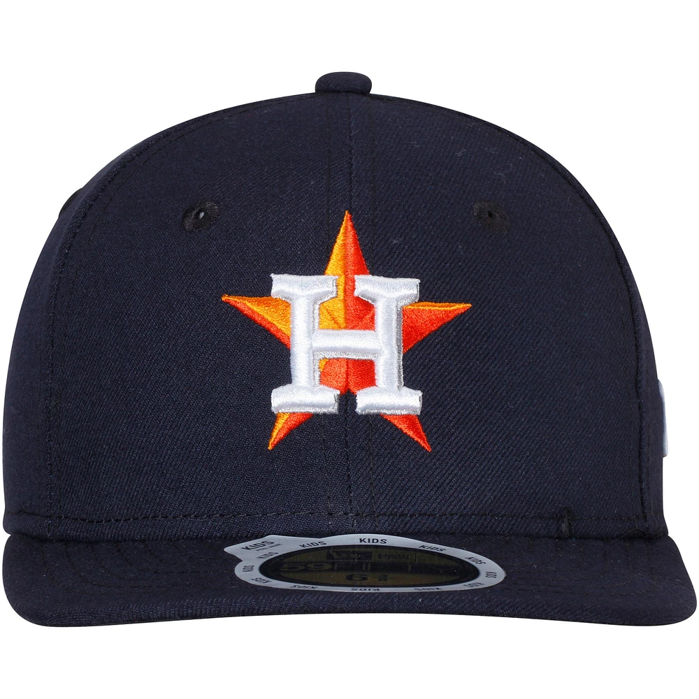 Houston Astros New Era Youth Home Authentic Collection On-Field 59FIFTY - Bonnet ajusté Marine