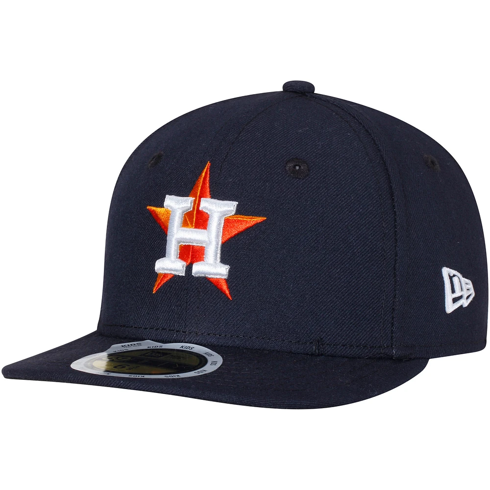 Houston Astros New Era Youth Home Authentic Collection On-Field 59FIFTY - Bonnet ajusté Marine