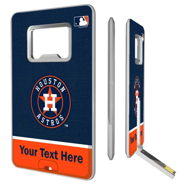 Keyscaper Houston Astros Circle Design Galaxy Clear Phone Case