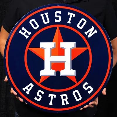 Houston Astros Round 20.5'' x 20.5'' Steel Logo Sign