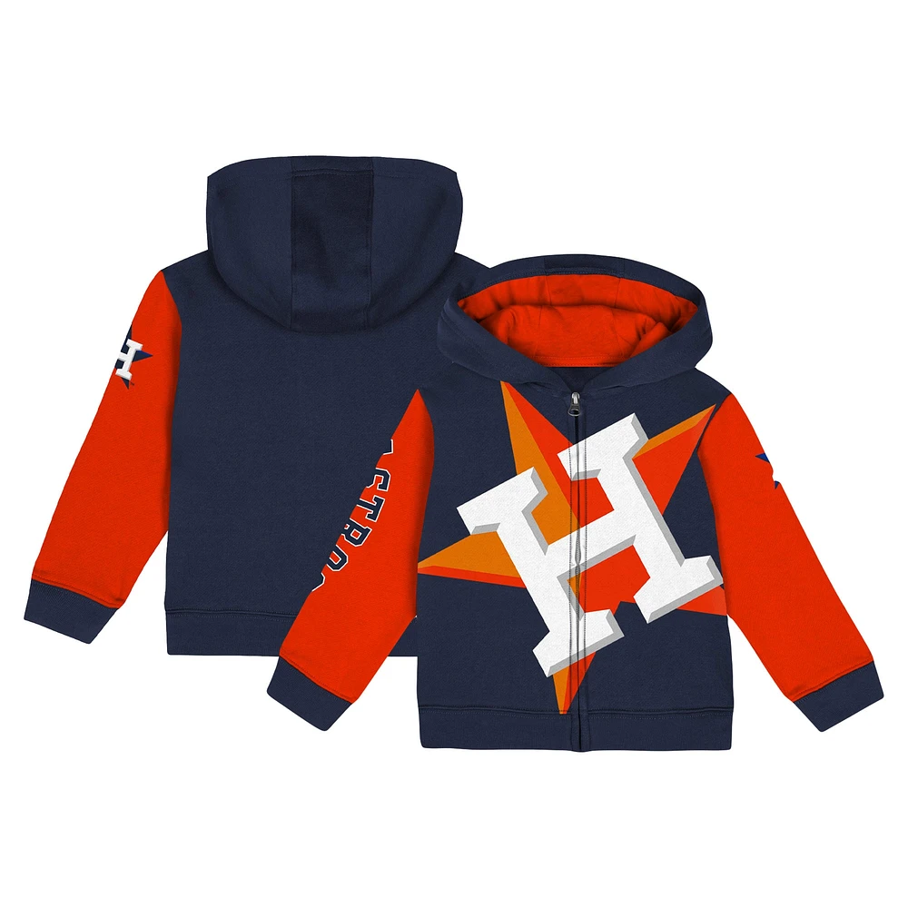 Infant Fanatics Navy Houston Astros Post Card Full-Zip Hoodie Jacket