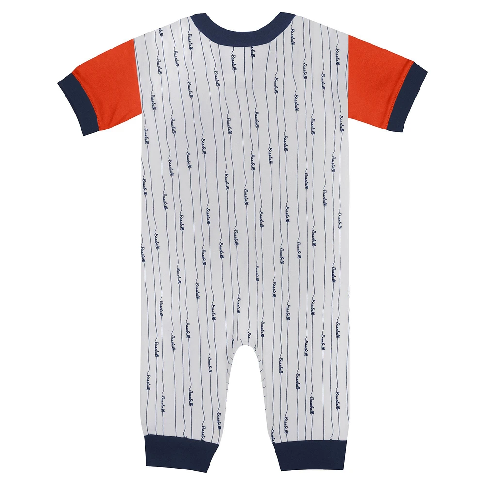 Infant Fanatics White Houston Astros Logo Best Series Full-Snap Jumper