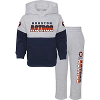 Ensemble pantalon et sweat à capuche Houston Astros Playmaker pour bébé bleu marine/gris chiné