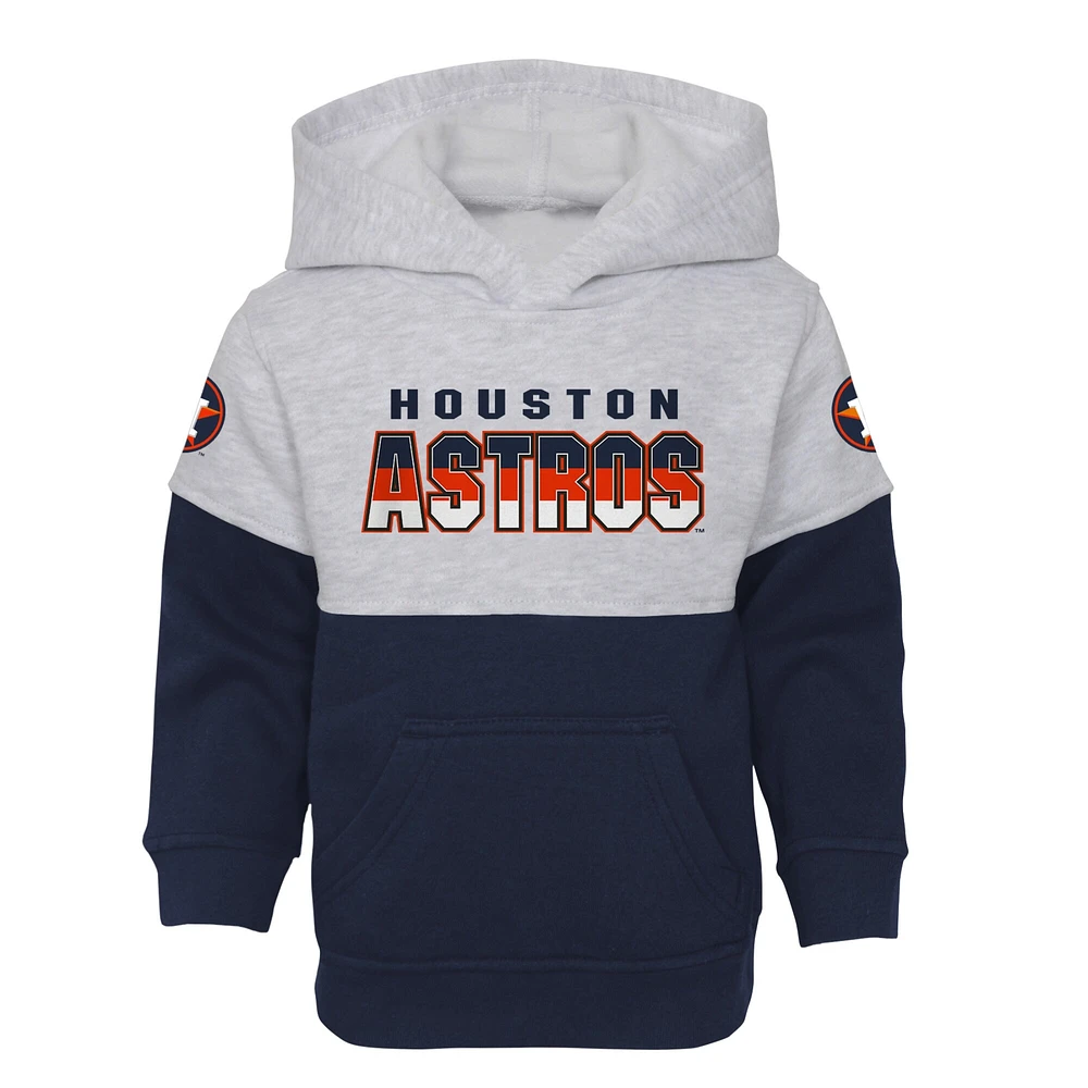 Infant Navy/Heather Gray Houston Astros Playmaker Pullover Hoodie & Pants Set