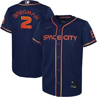 Maillot de joueur Nike Alex Bregman Houston Astros City Connect bleu marine pour bébé