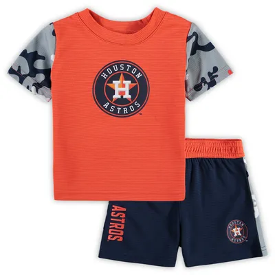 Outerstuff Infant Royal/Orange New York Mets Stealing Homebase 2.0 T-Shirt & Shorts Set