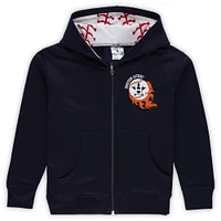 Infant Soft as a Grape Navy Houston Astros Baseball Full-Zip Hoodie