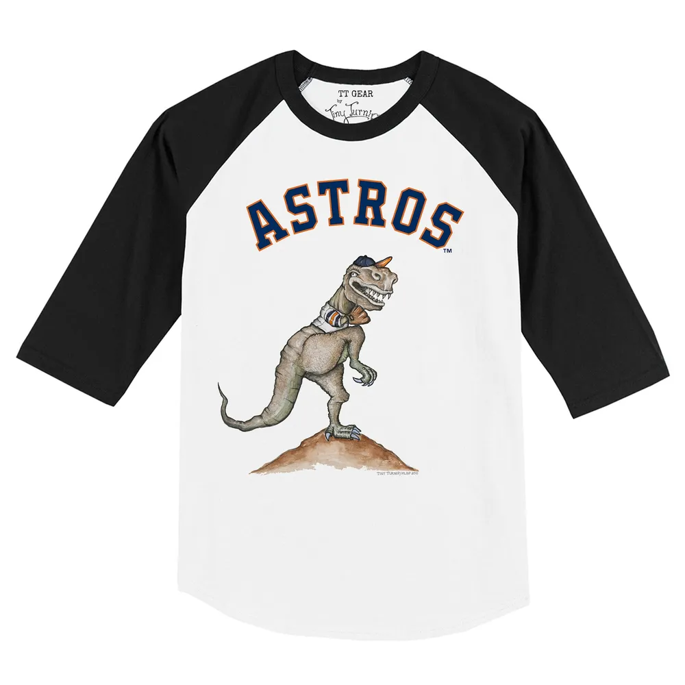 Lids Houston Astros Tiny Turnip Infant Slugger Raglan 3/4 Sleeve T-Shirt -  White/Black