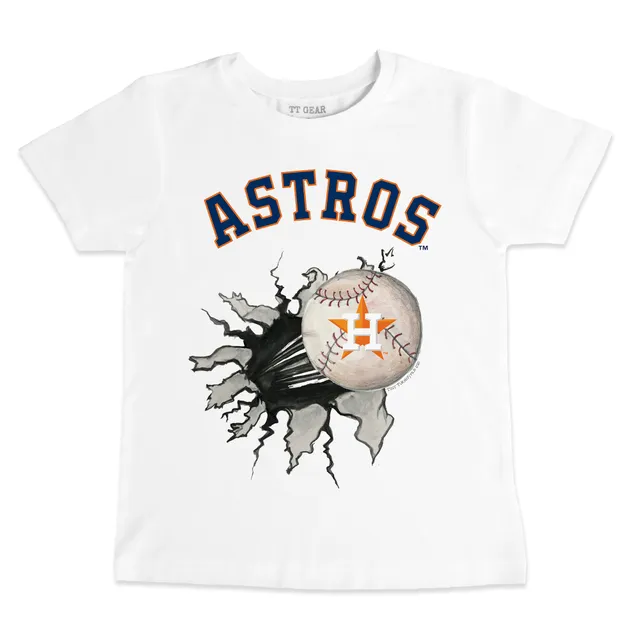 Houston Astros Tiny Turnip Infant Burger T-Shirt - White