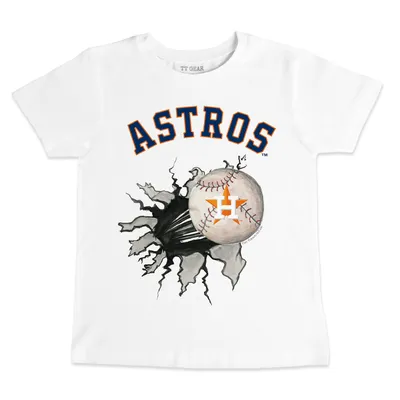 Lids Houston Astros Tiny Turnip Women's Blooming Baseballs T-Shirt - White